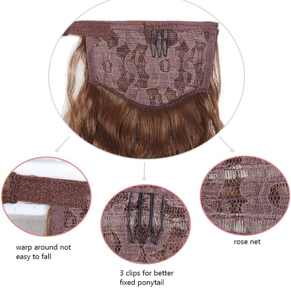 Wavy Hair Ponytail Extension, - Picture 3 of 3